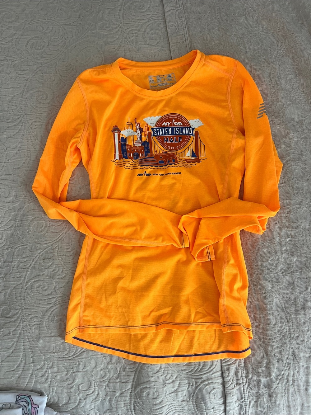 New Balance Bright Orange Performance Tee - Small